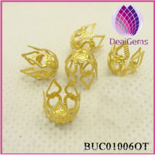 Wholesale Prong Bell Brass Bead Caps DIY Jewelry Findings